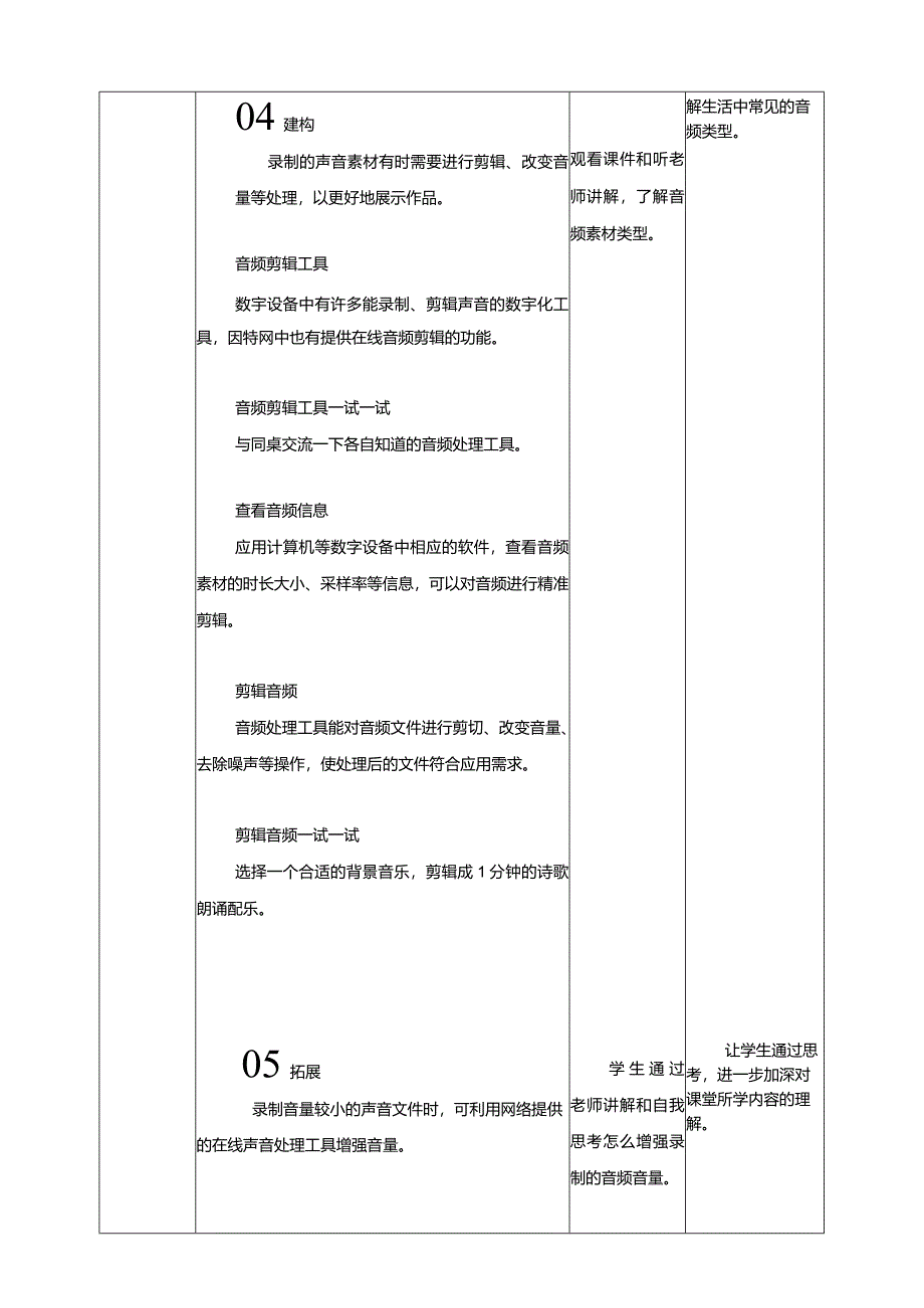 浙教版三下信息科技第8课剪辑音频素材教案.docx_第2页