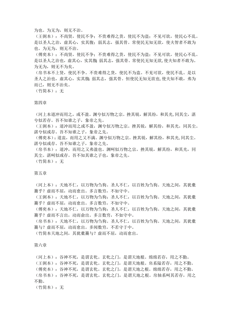 道德经五种版本.docx_第2页