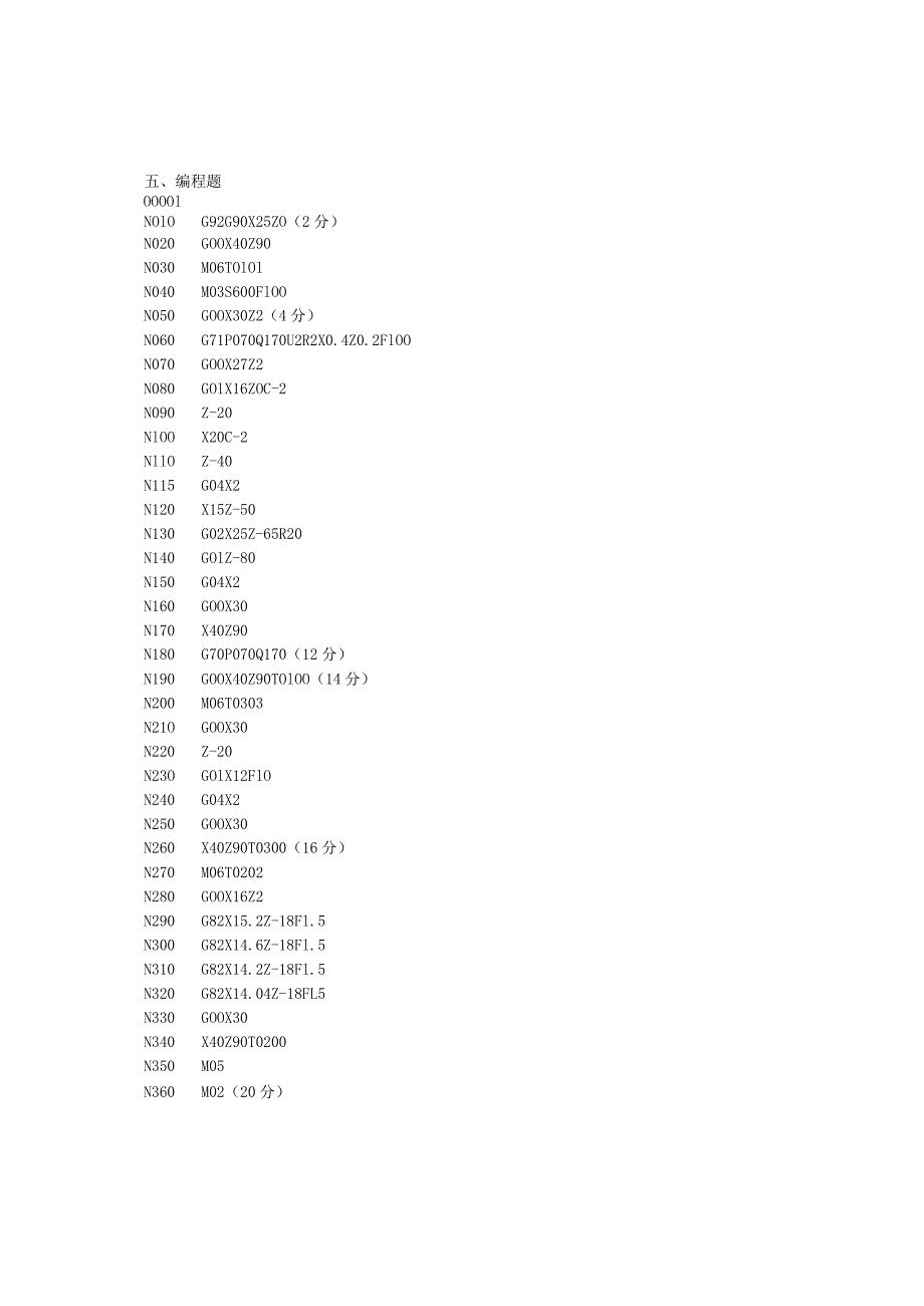 数控编程与操作项目式教程试卷及答案卷3.docx_第3页