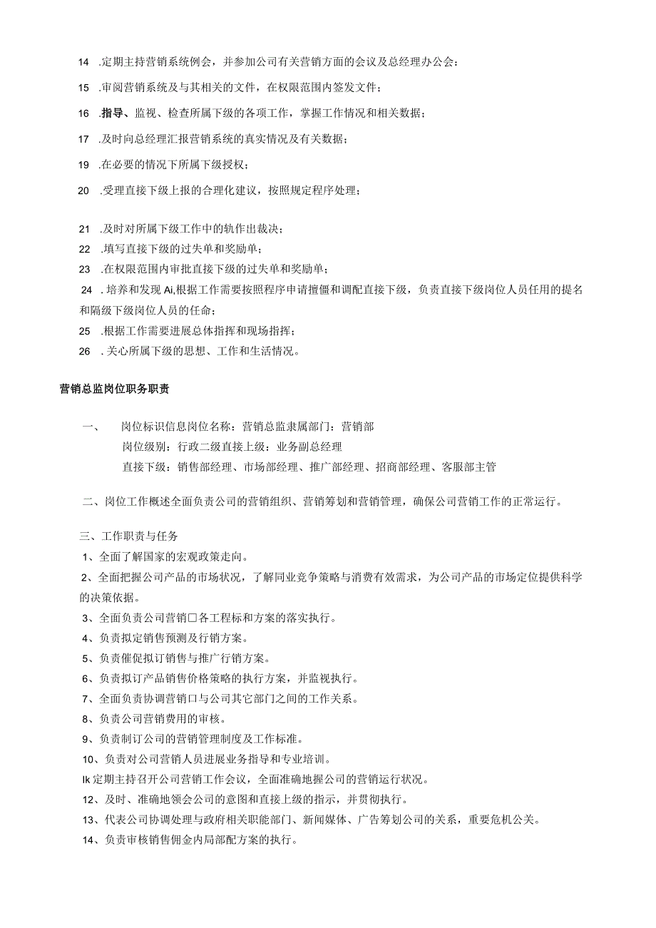 营销总监岗位工作职责.docx_第2页