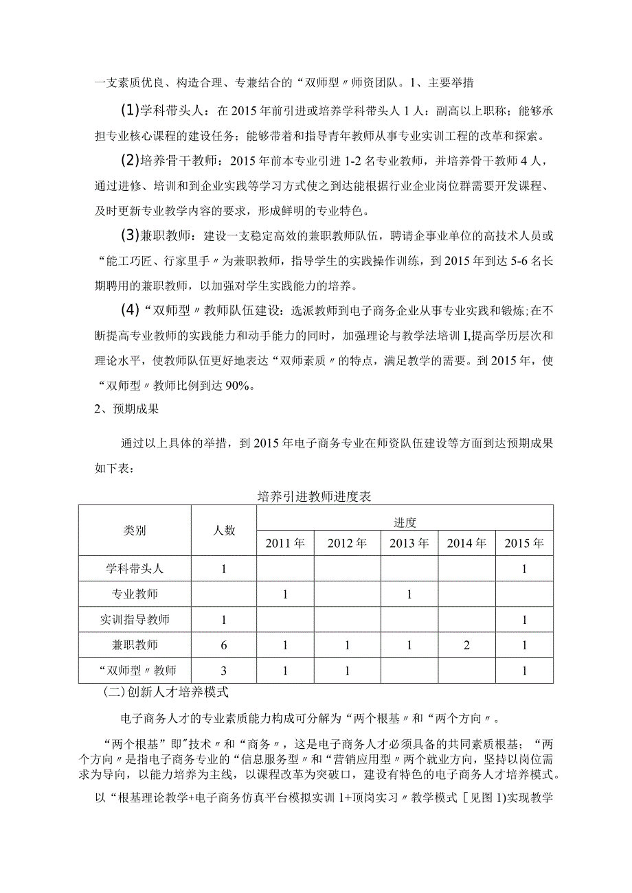 电子商务专业五年开展规划(样张).docx_第2页