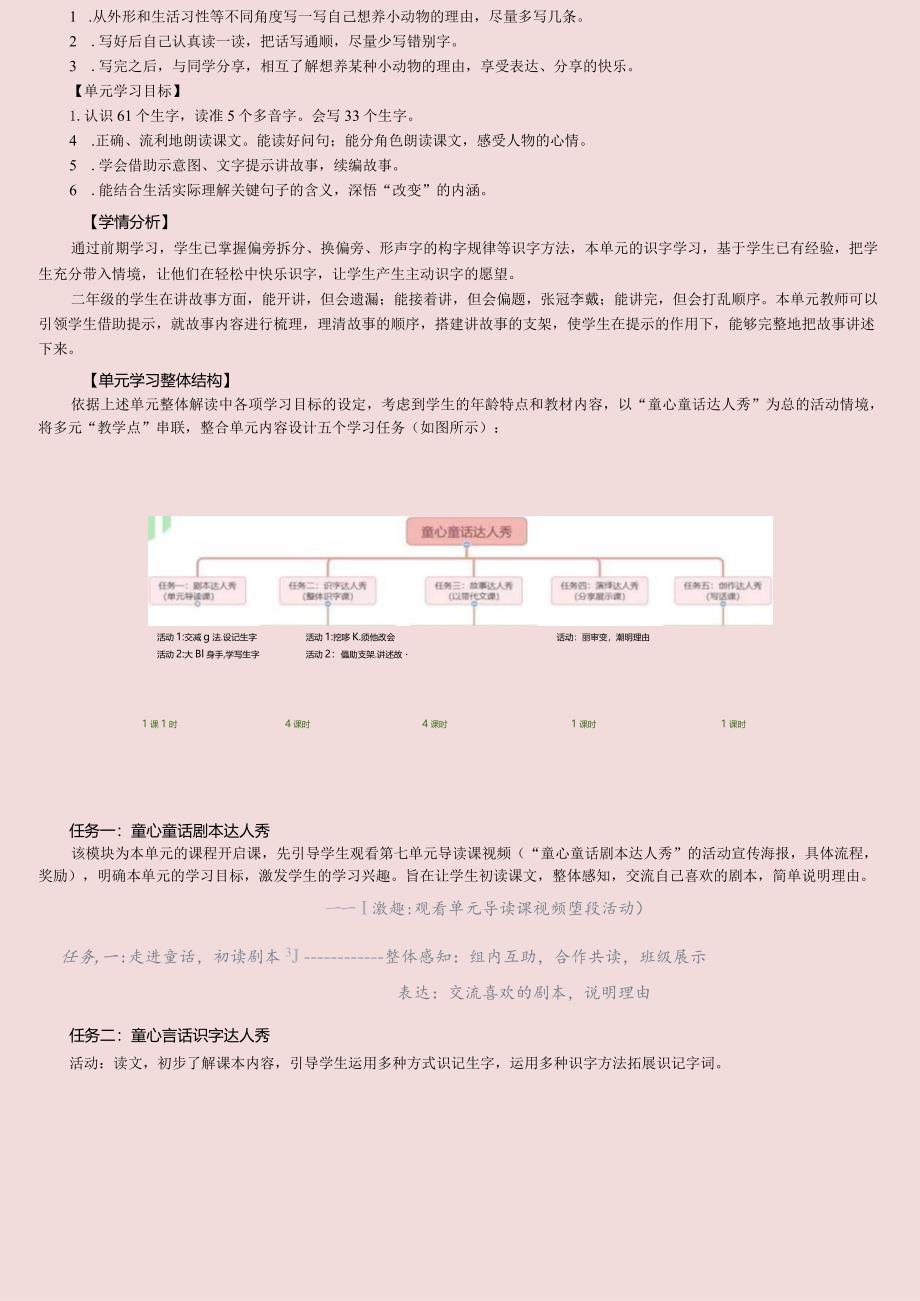 童心童话童话达人秀：二下第7单元大单元设计.docx_第3页