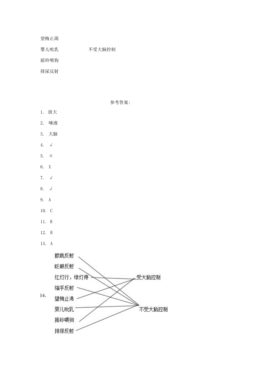 粤教版科学六年级上册3-14测试我们的反应练习.docx_第2页