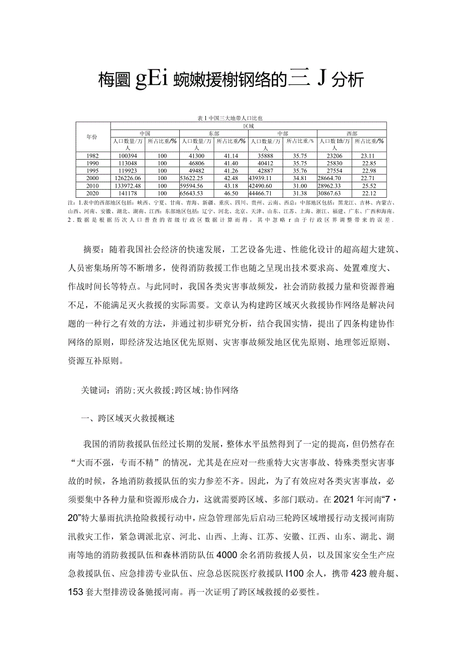 构建跨区域灭火救援协作网络的原则分析.docx_第1页