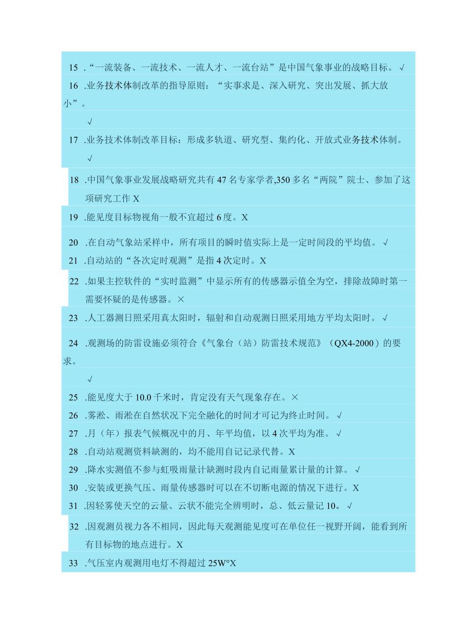 气象知识测试题（附答案）—地面观测规范知识.docx_第2页