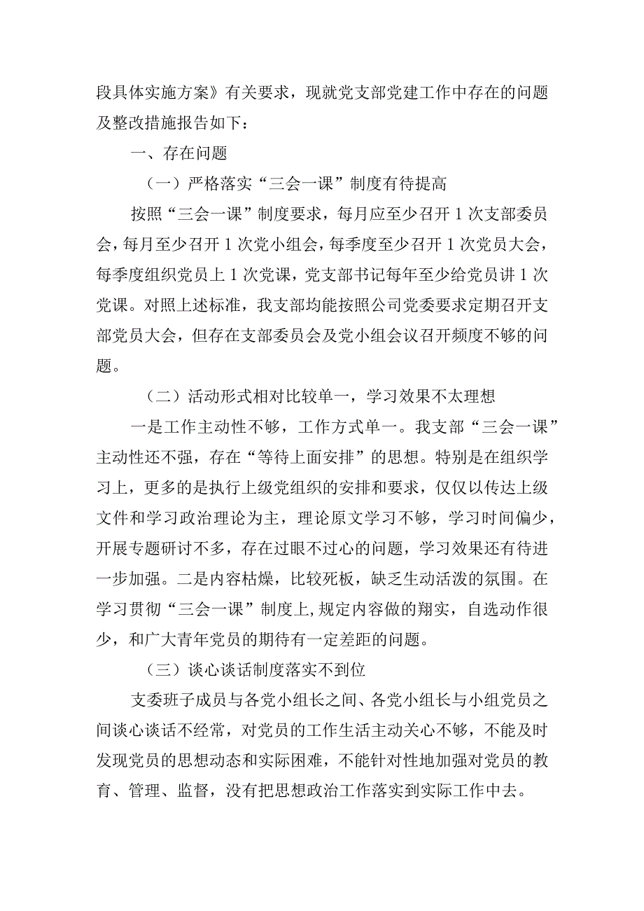 社区党支部存在问题及整改措施范文(精选6篇).docx_第3页