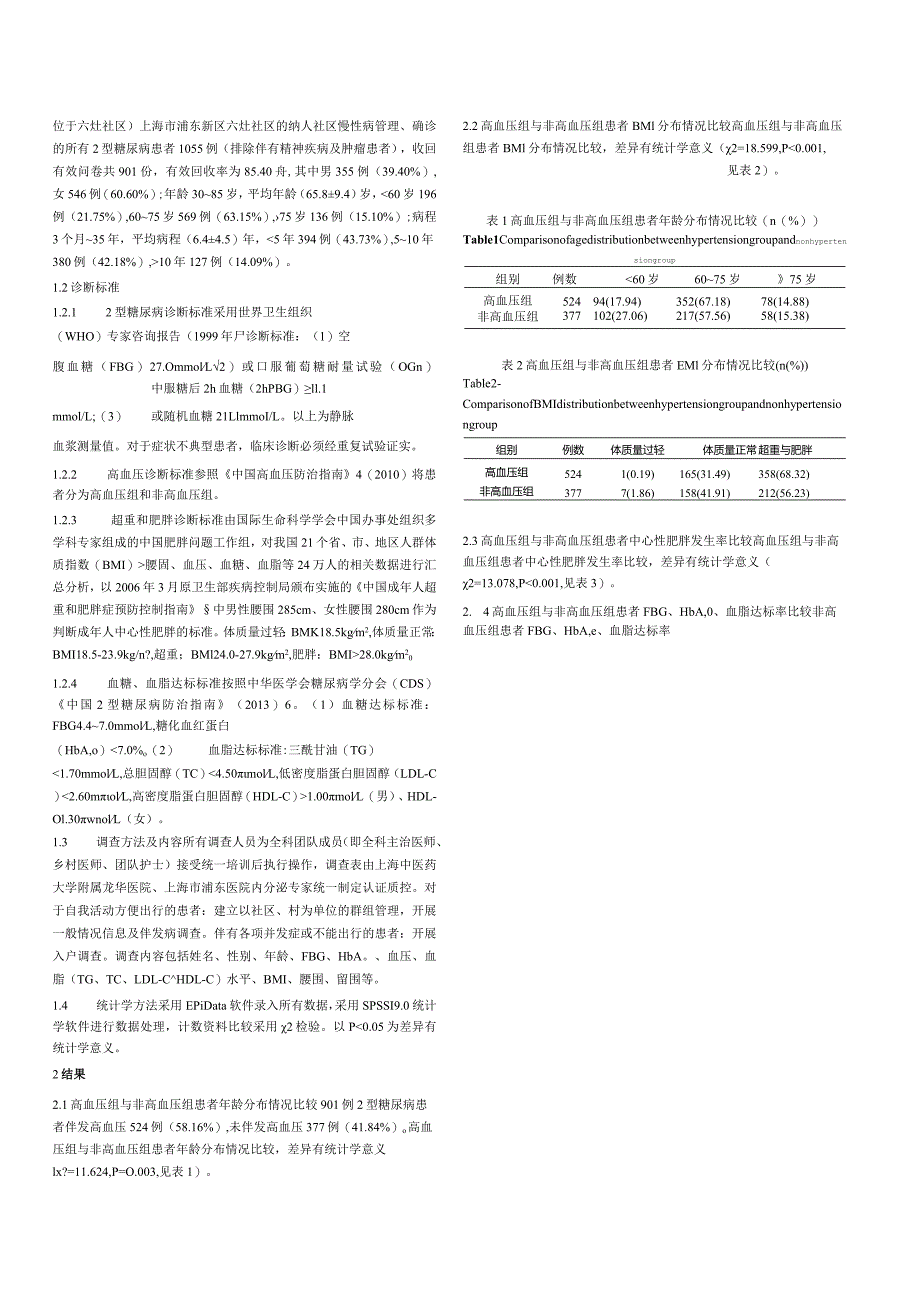 社区2型糖尿病伴发高血压的现状调查.docx_第2页