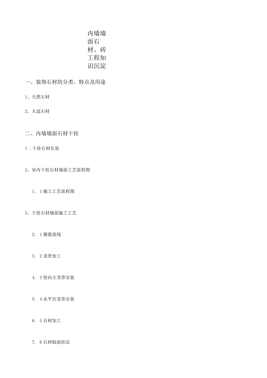 石材墙砖干挂施工技巧.docx_第1页