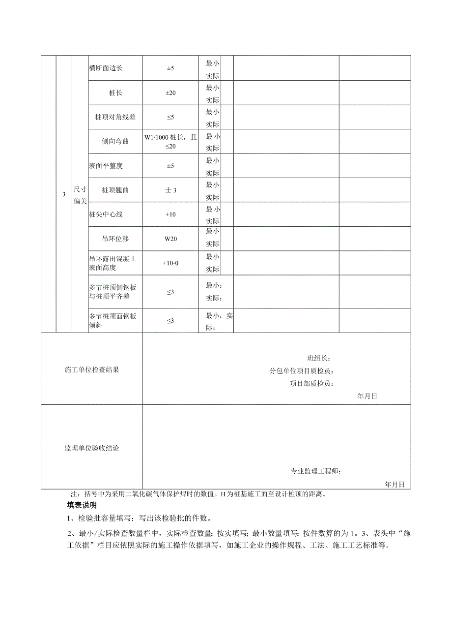 表18成品钢筋混凝土预制桩检验批质量验收记录.docx_第2页