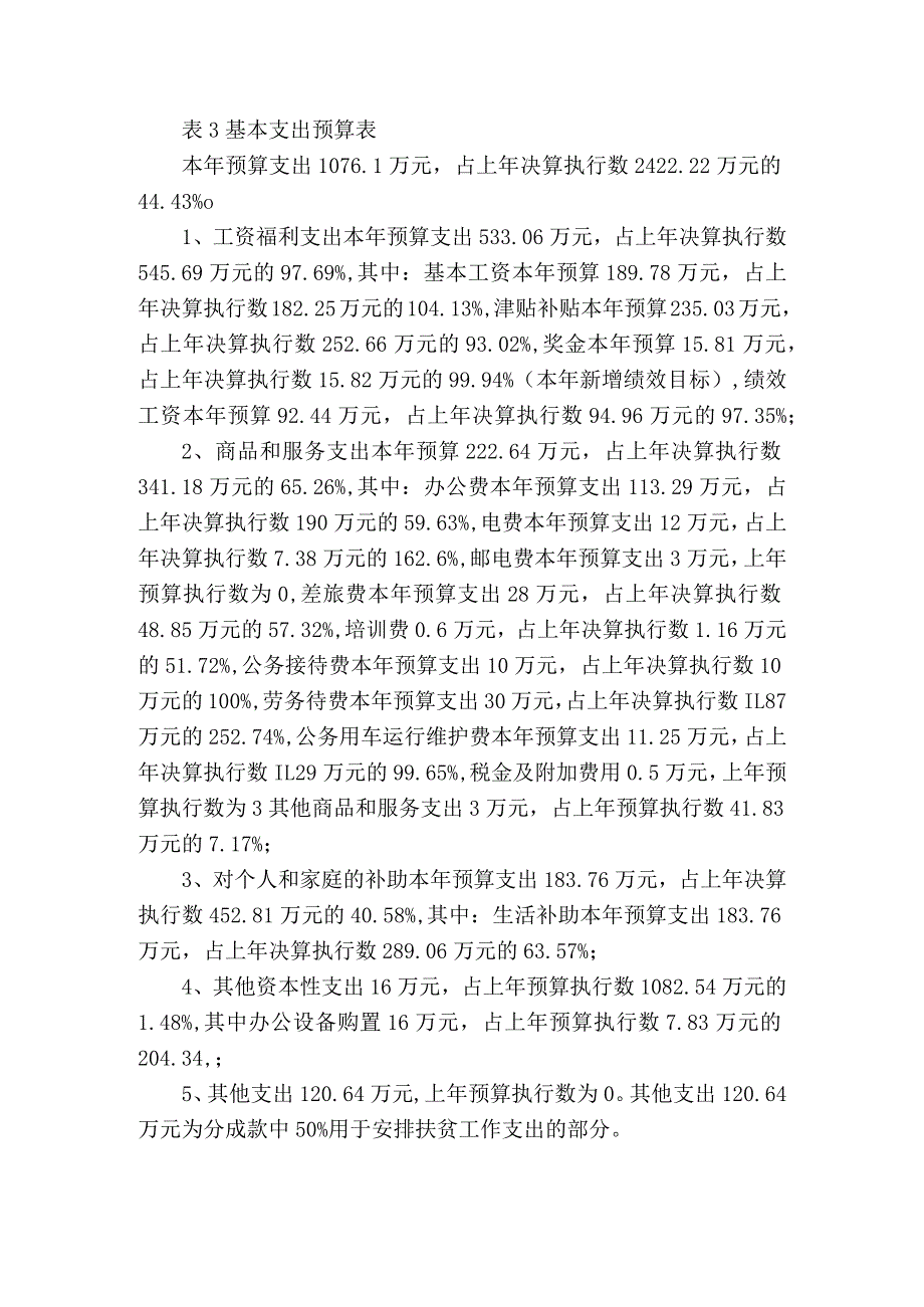 表3基本支出预算表.docx_第1页