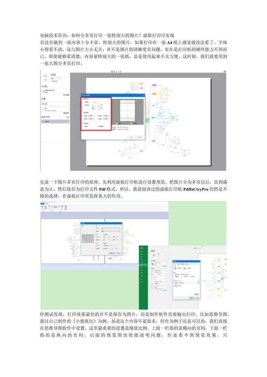 电脑技术常识：如何分多页打印一张特别大的图片？虚拟打印可实现.docx_第1页