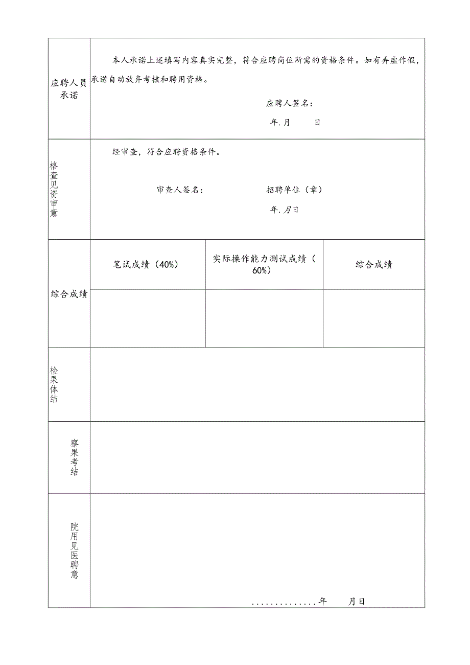 益阳市中心医院招聘人员登记表.docx_第2页