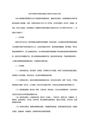 苏州市区城市环境综合整治工程百日行动方案.docx