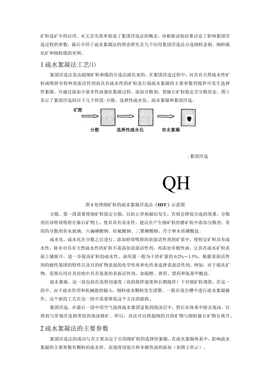 疏水絮凝浮选工艺的研究.docx_第2页