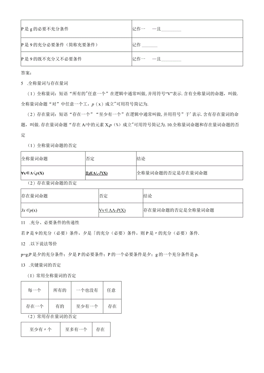 精品解析：第一章集合与常用逻辑用语讲核心（原卷版）.docx_第3页