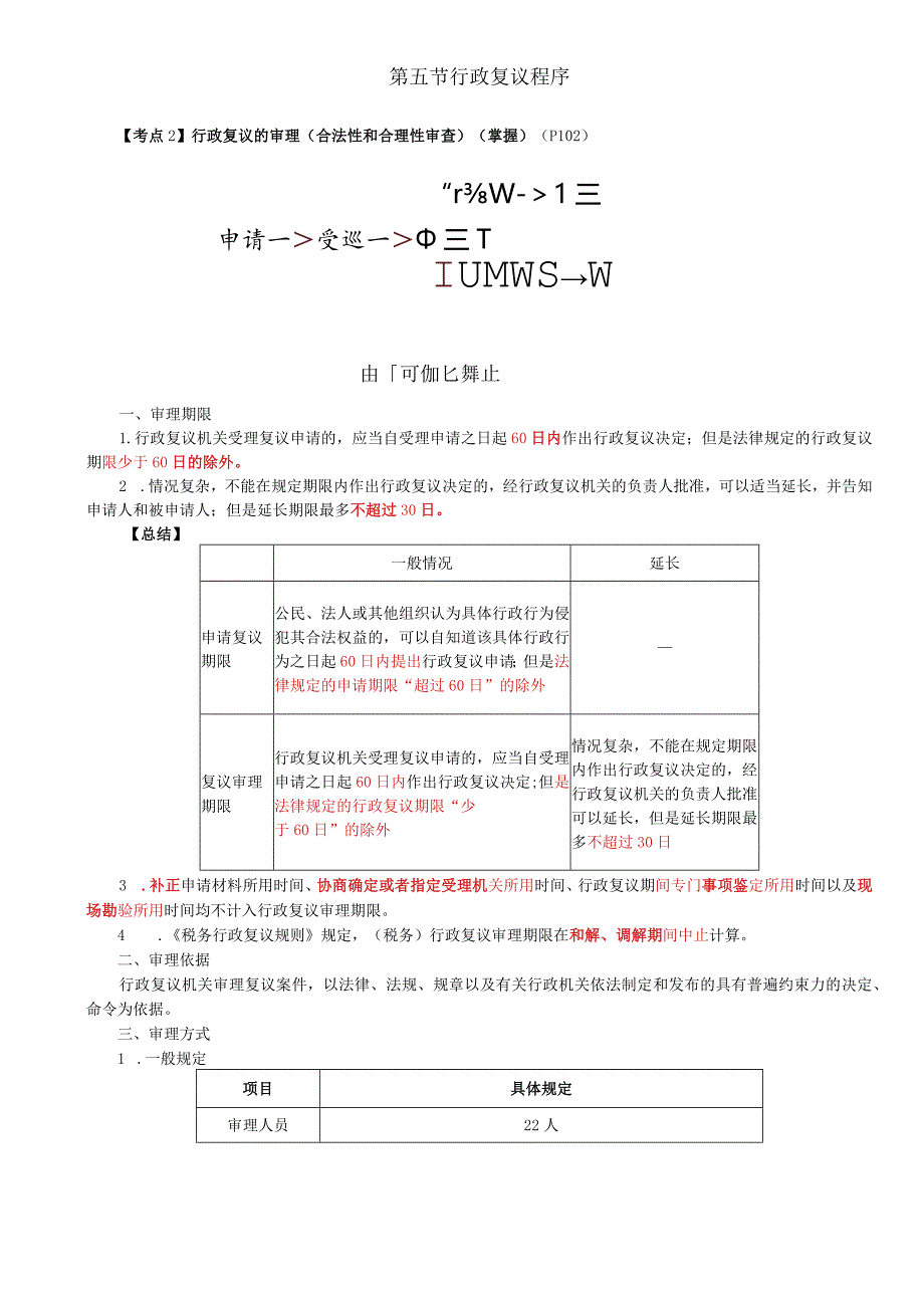 税务师考试-(法律)第19讲_行政复议的审理、行政复议中止和终止、行政复议和解与调解.docx_第1页