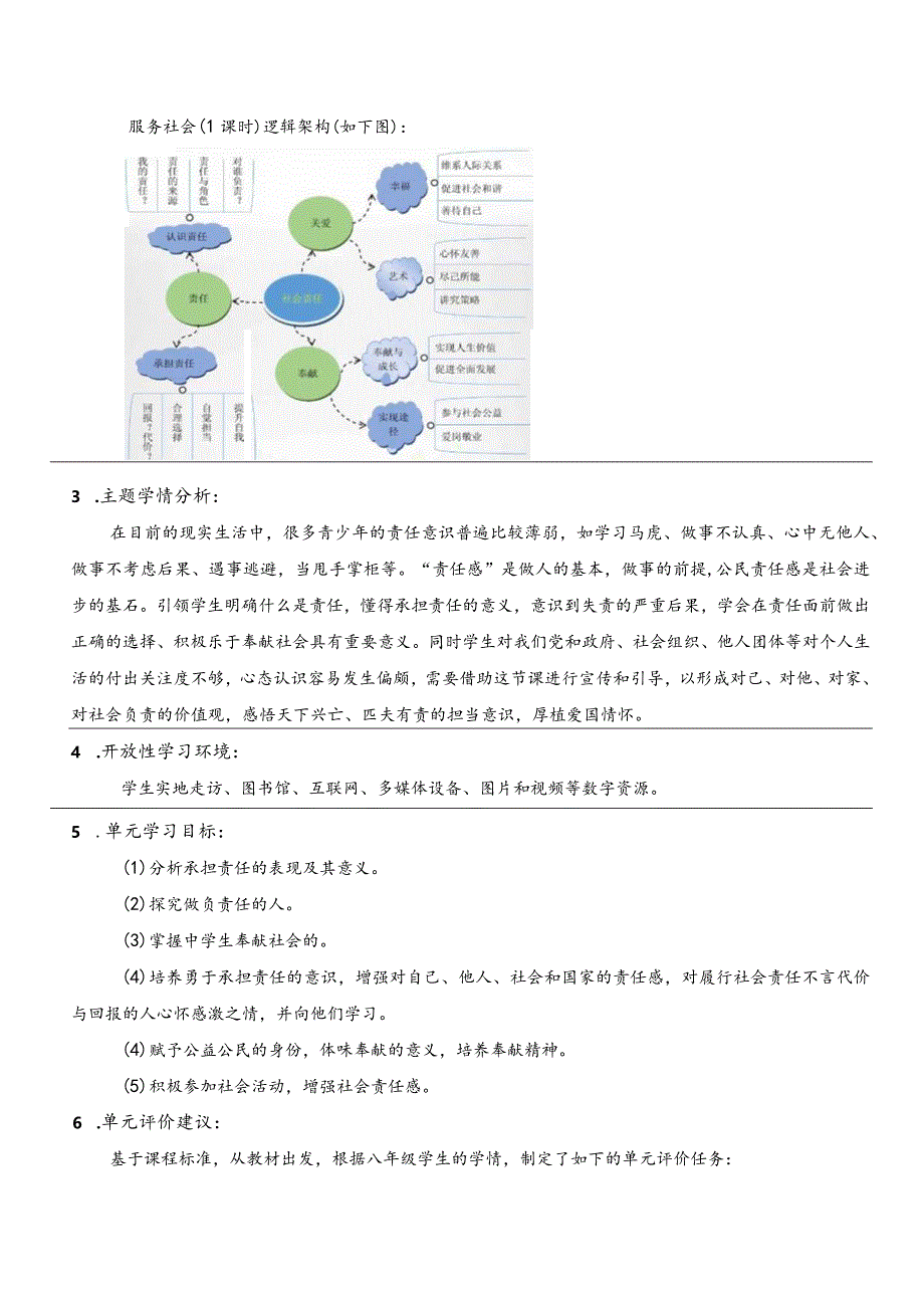 第三单元勇担社会责任大单元教学设计-部编版道德与法治八年级上册.docx_第2页