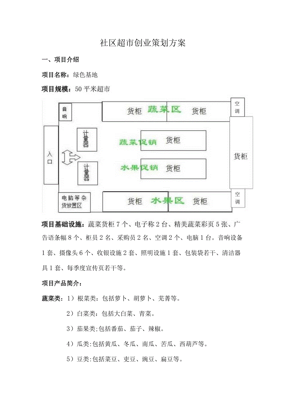 社区超市创业策划方案.docx_第1页