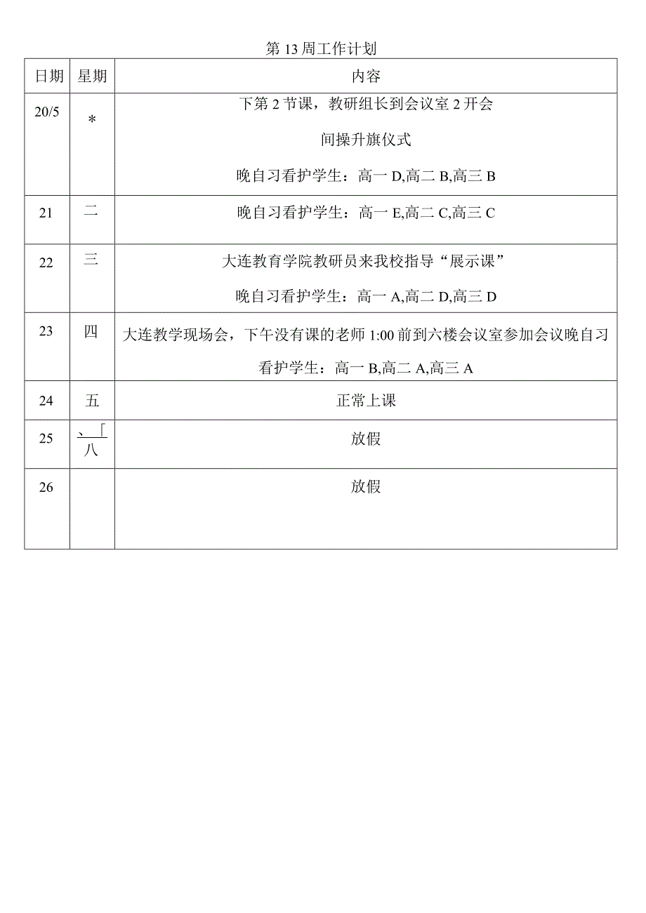 第4周工作计划.docx_第1页