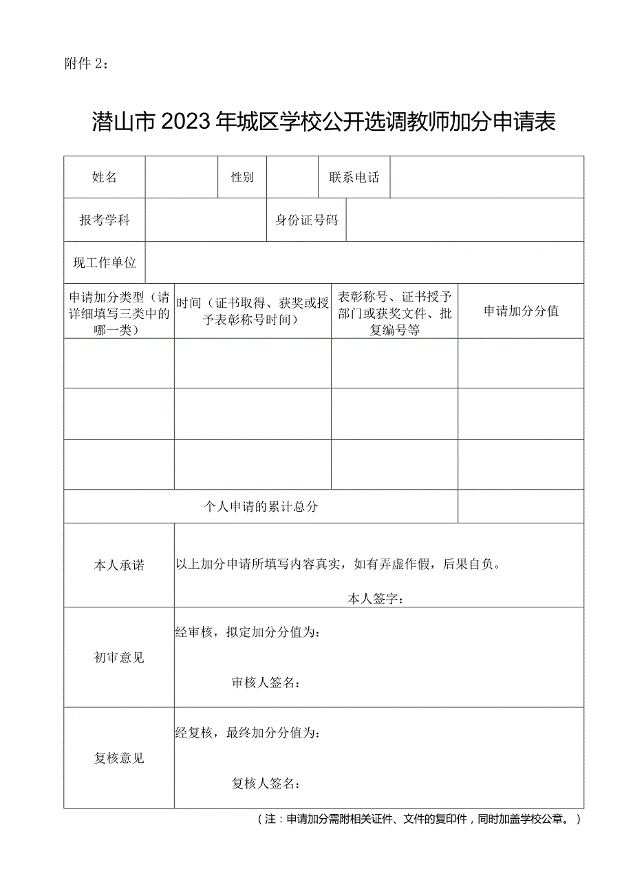 金安区招职中小学教师报名登记表.docx_第1页