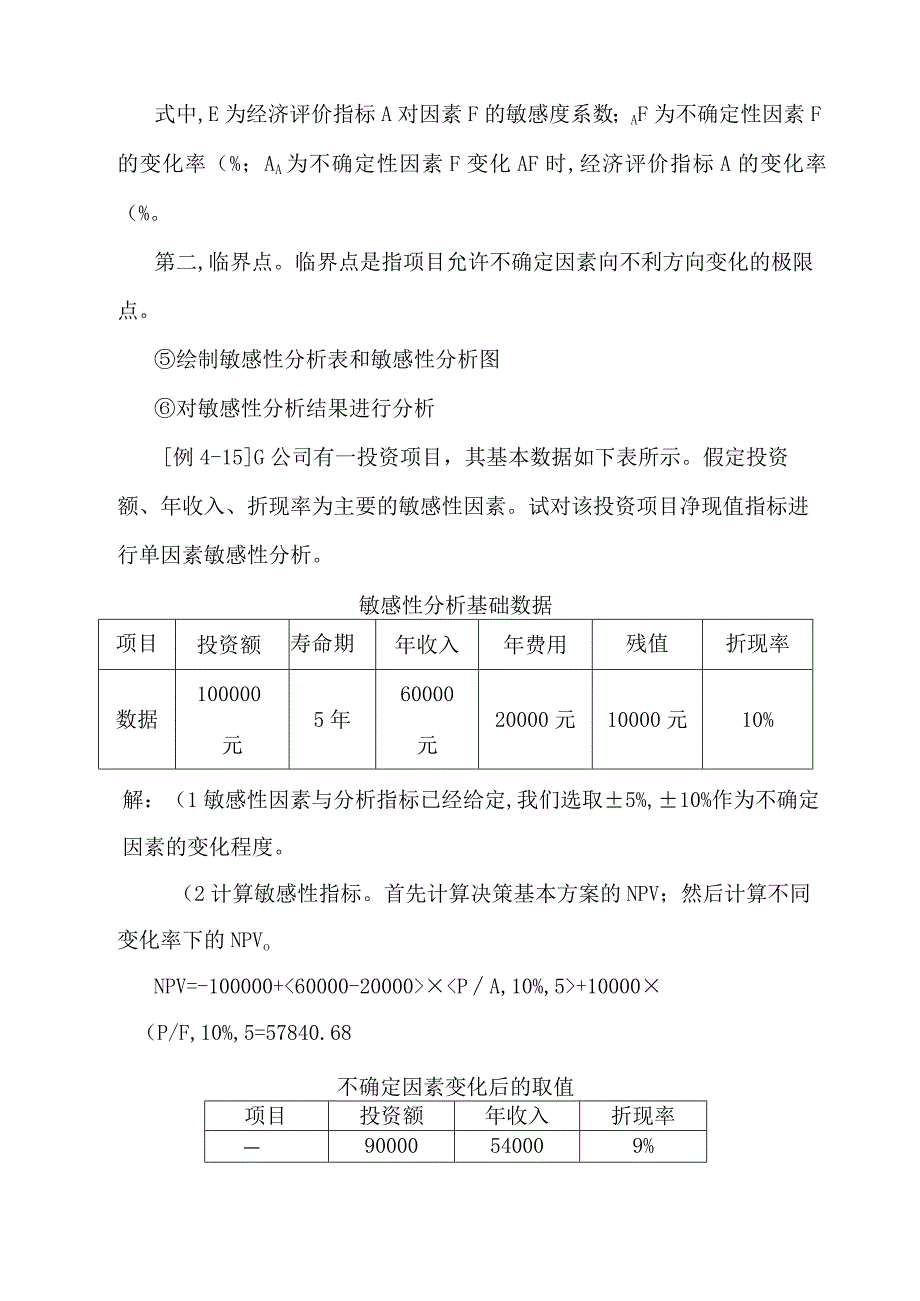 项目投资决策-敏感性分析.docx_第2页