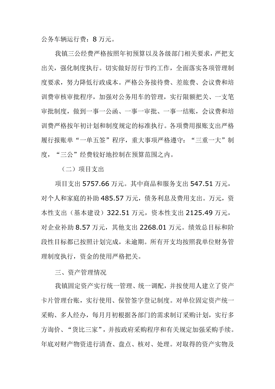 龙田镇人民政府部门整体支出绩效自评报告.docx_第3页