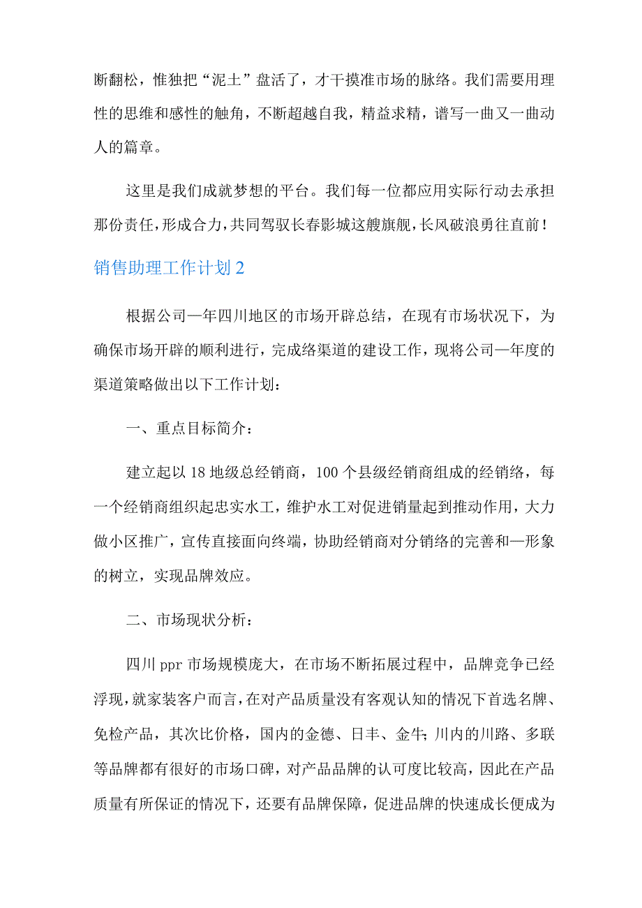 销售助理工作计划.docx_第3页