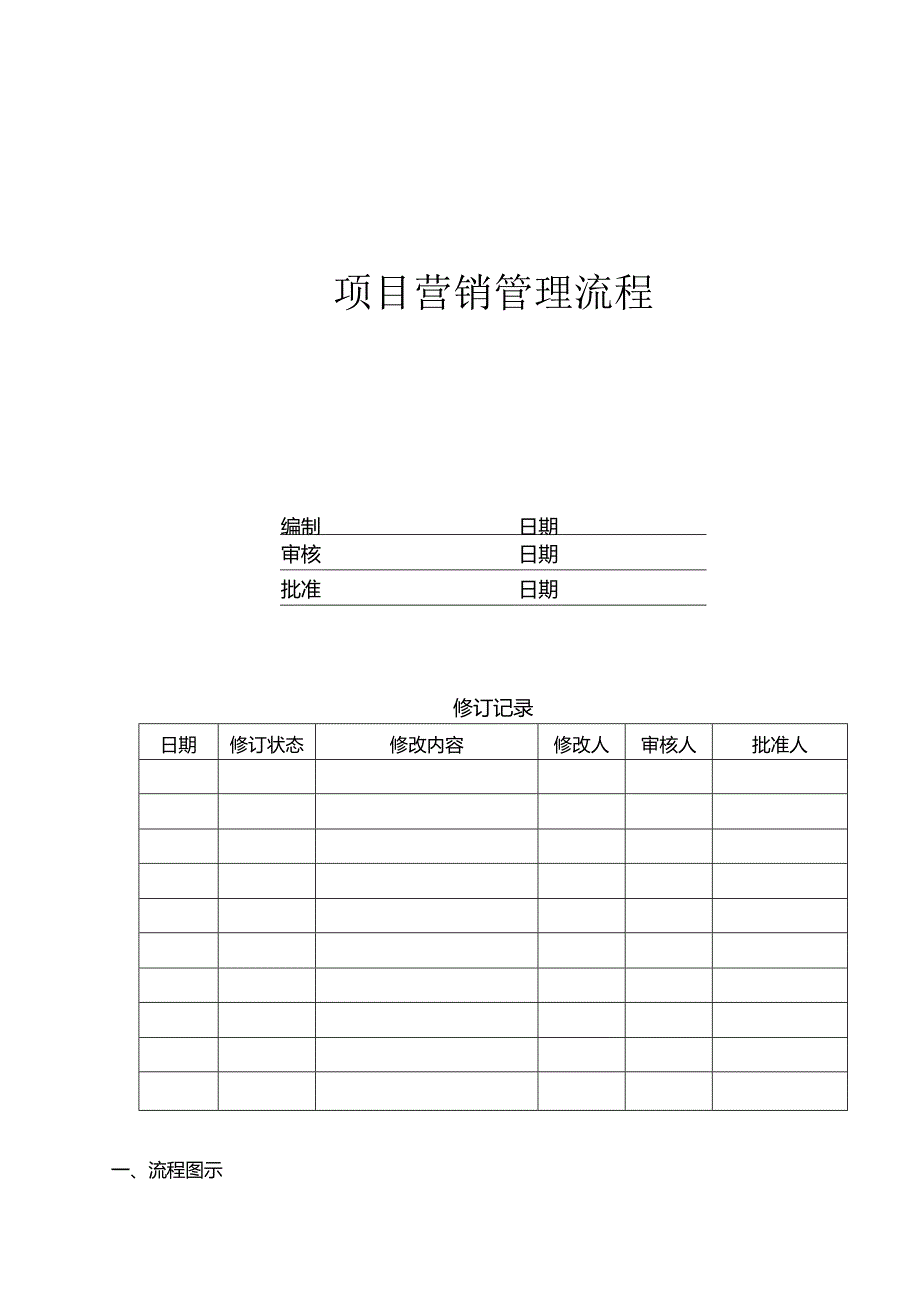 首创置业项目营销管理流程.docx_第1页