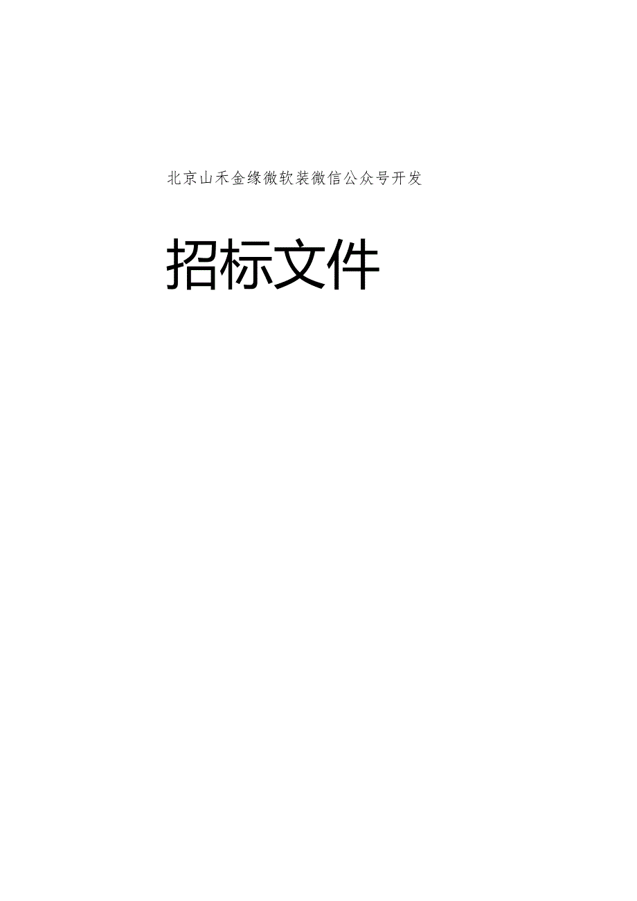 软件开发招标文件.docx_第1页