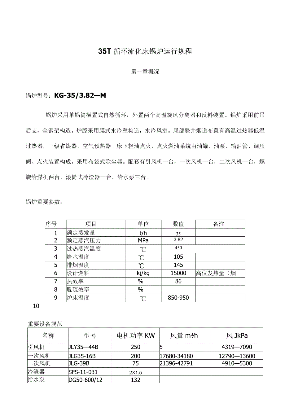 运行操作规程循环流化床锅炉操作指南.docx_第1页