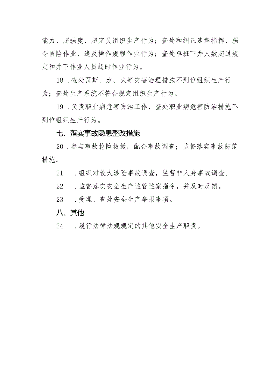 （煤矿）集团安全环保部主要负责人安全生产责任制.docx_第3页