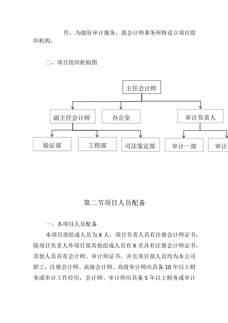 财务审计项目组织机构及人员配备方案.docx_第3页