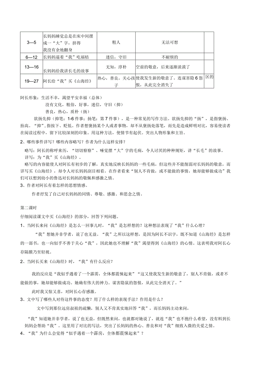 阿长与山海经教案.docx_第2页