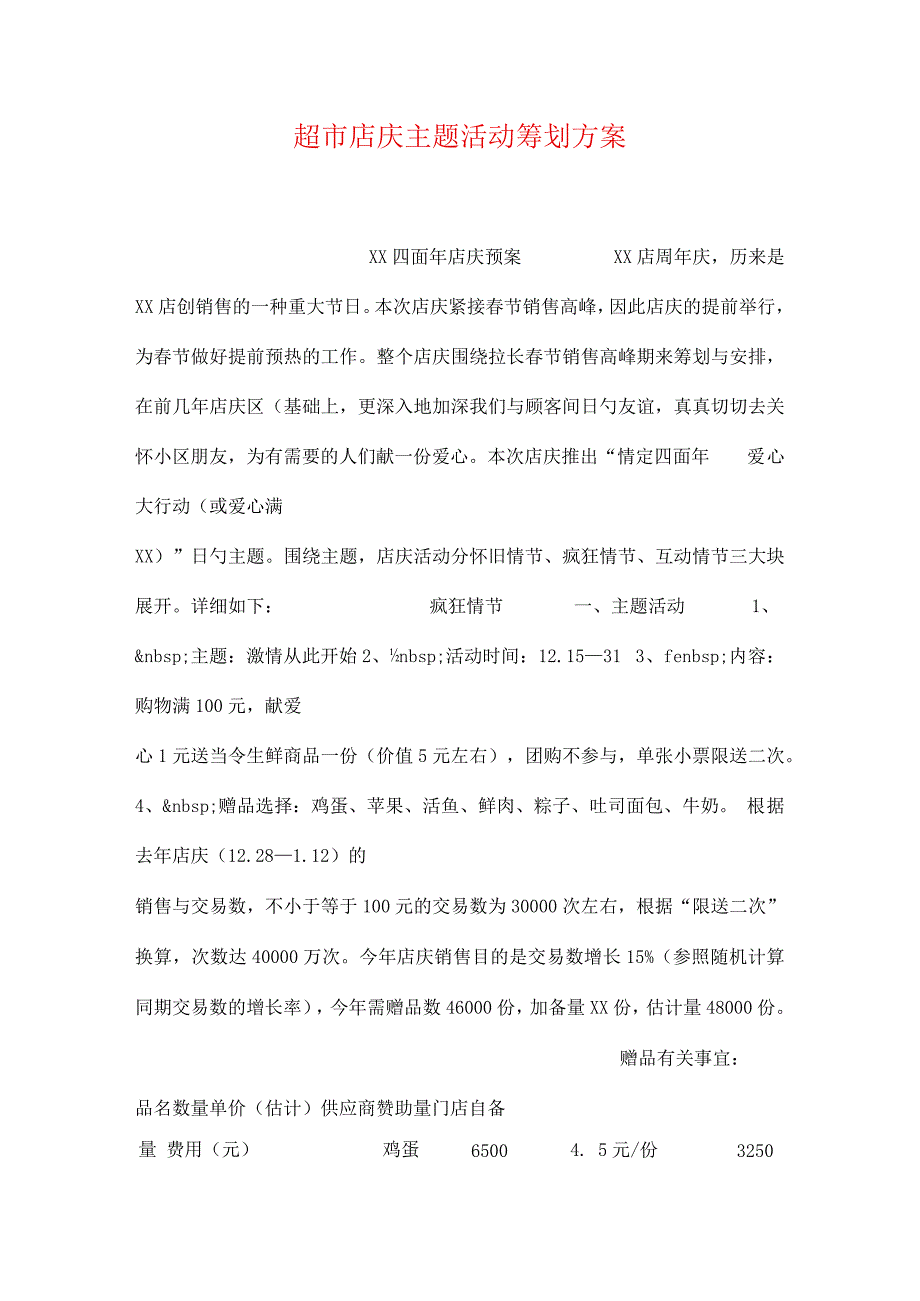 超市店庆活动的主题策划方案.docx_第1页