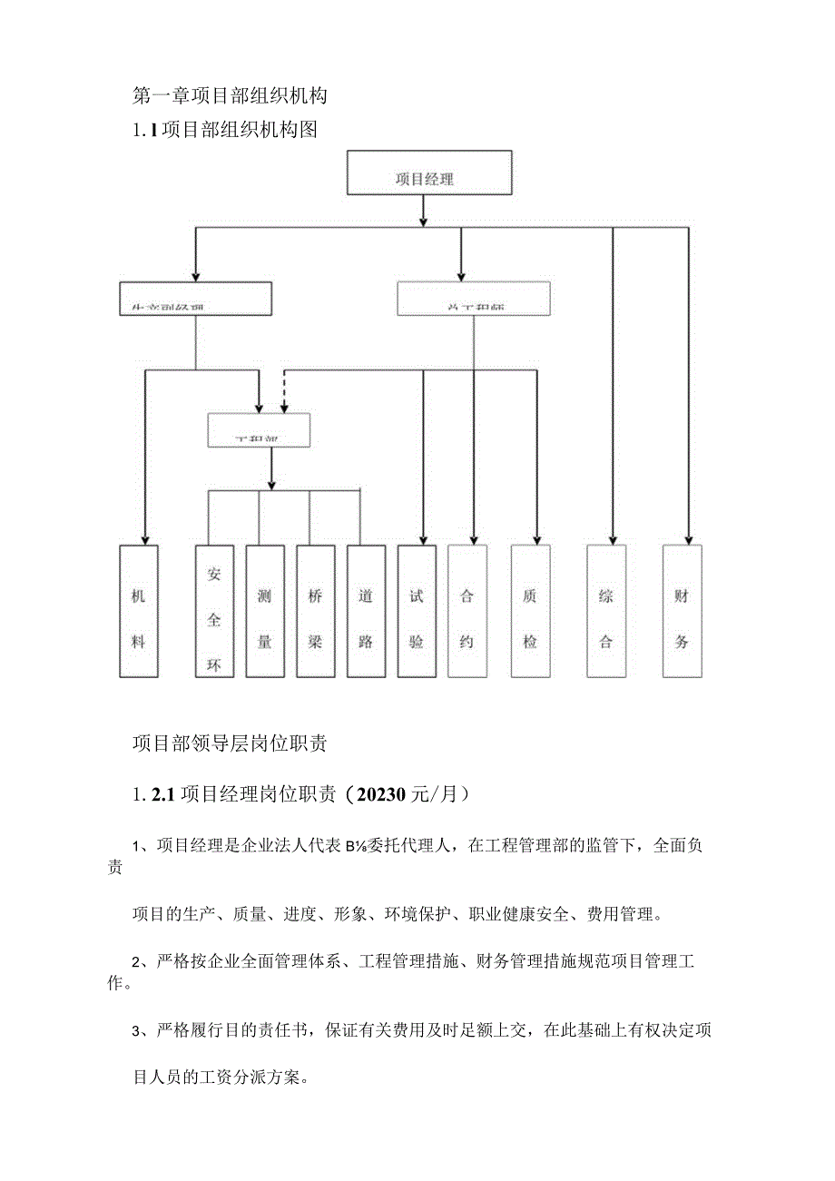 项目管理部门的结构和职责.docx_第1页