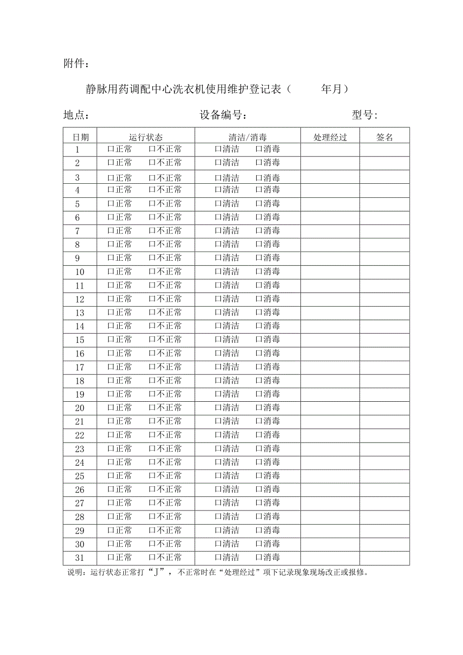 静脉用药调配中心洗衣机使用操作规程.docx_第3页