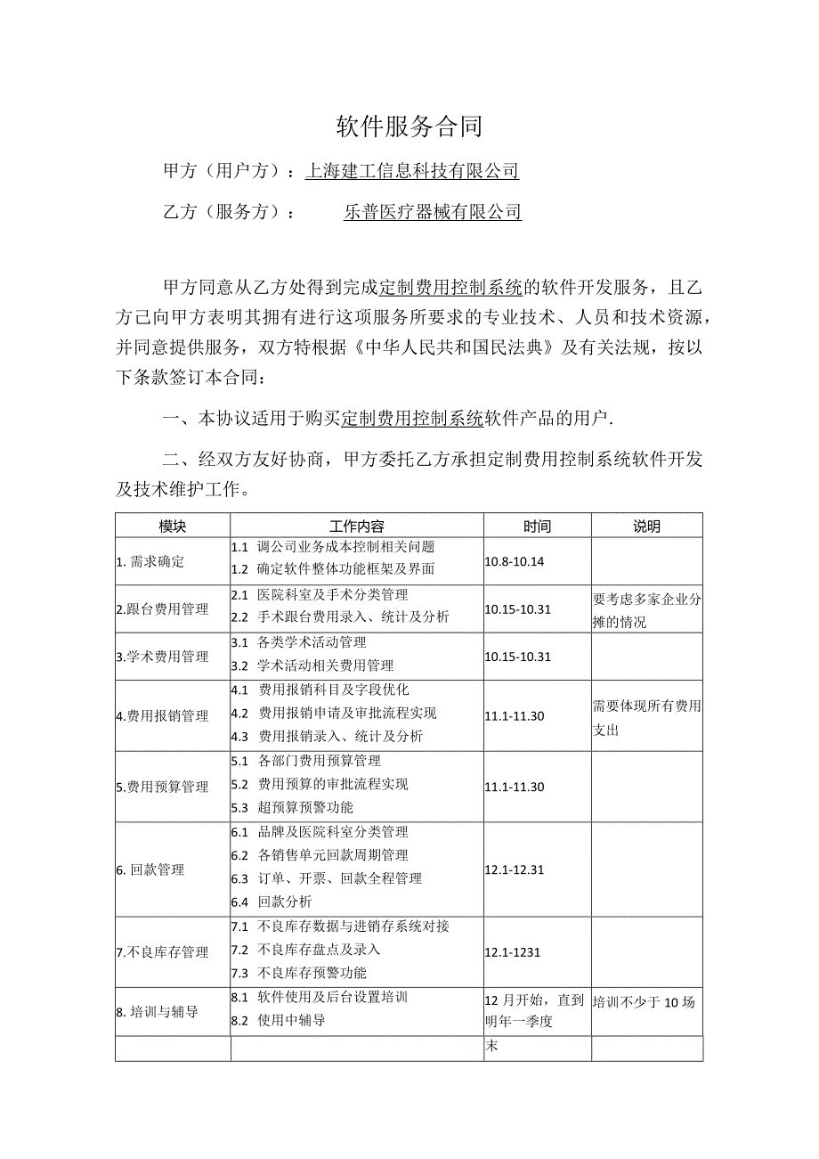 软件服务合同模板60万.docx_第1页