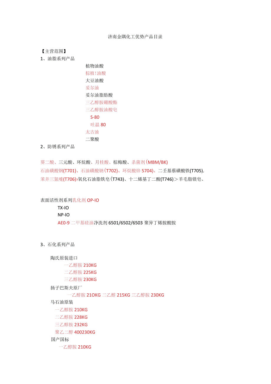 金隅化工优势产品目录.docx_第1页