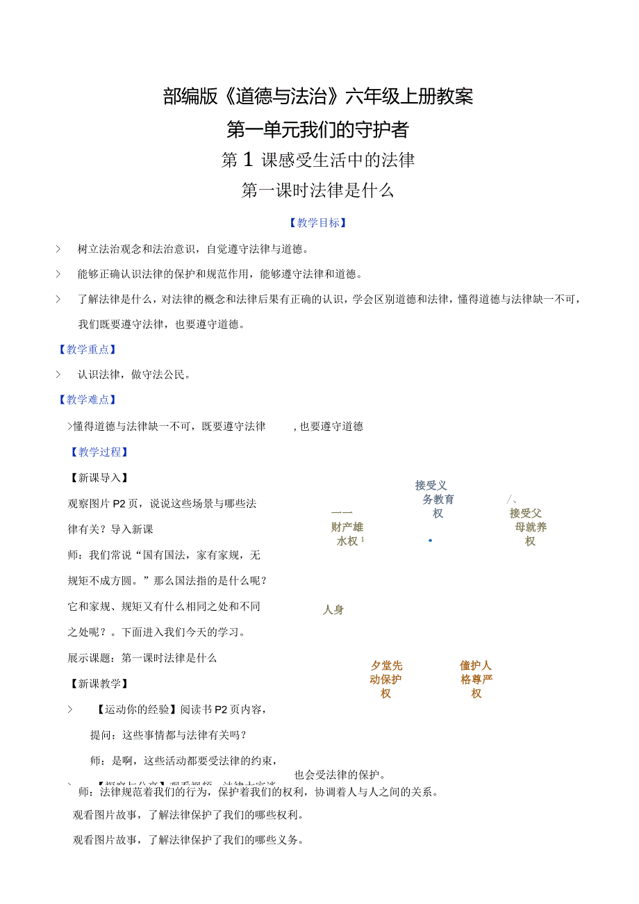 部编版六年级道德与法治上册优质教案【全册最新】.docx_第1页