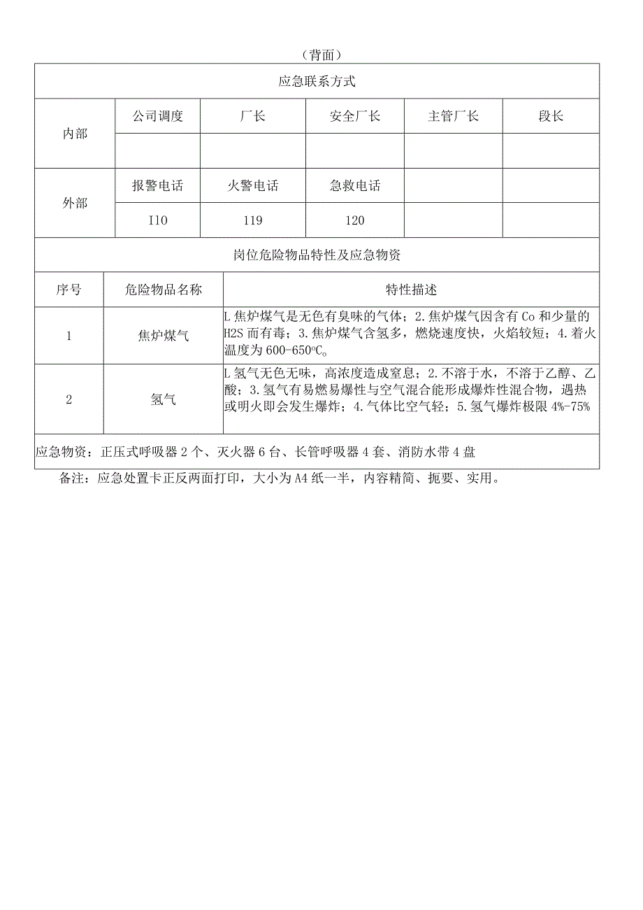 制氢厂应急处置卡模板.docx_第2页