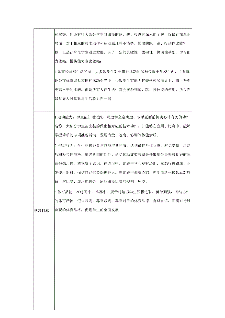 12、水平四田径运动18课时大单元教学计划-《蹲踞式起跑》.docx_第2页