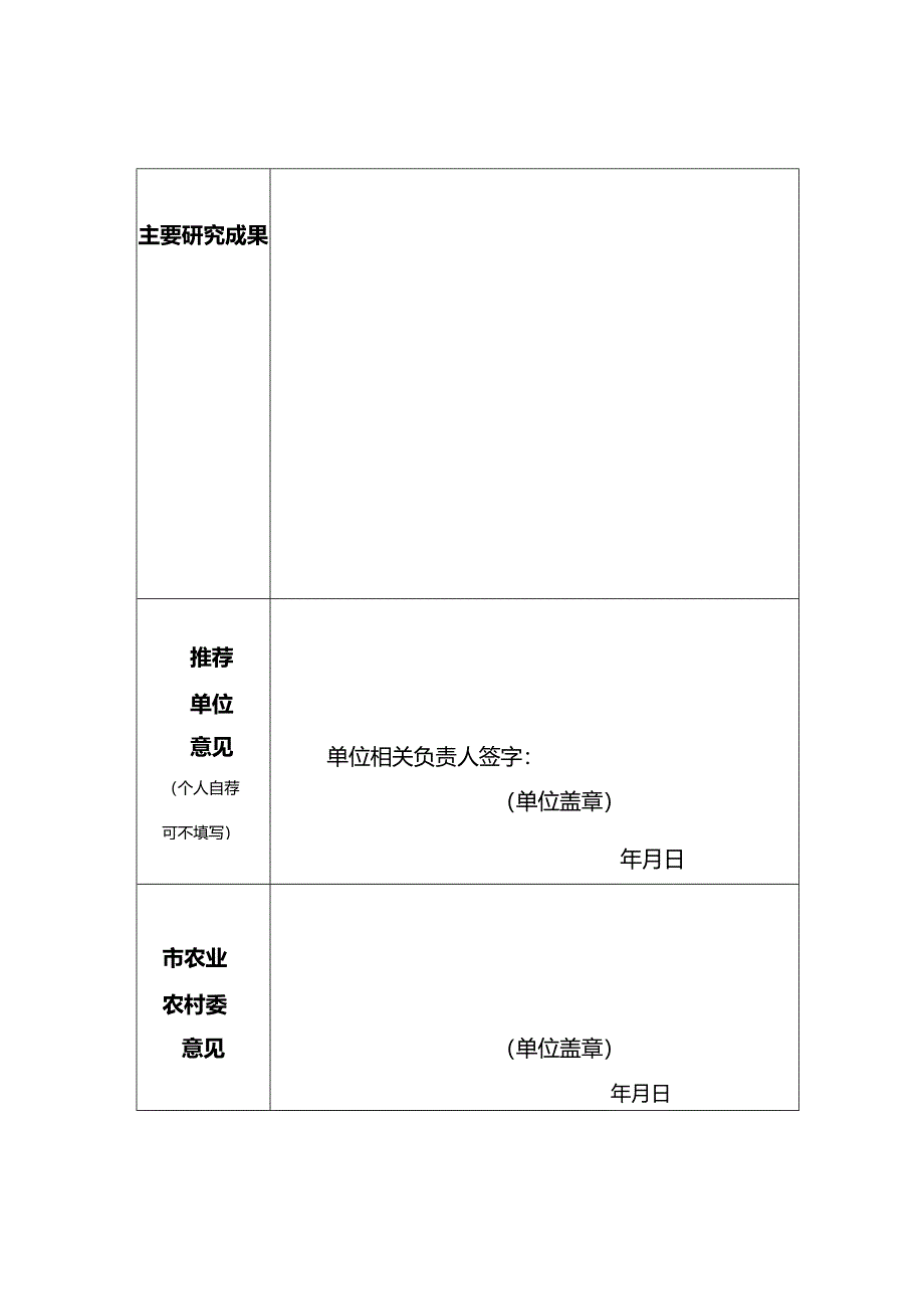 重庆市重要农业文化遗产专家咨询委员会专家候选人申报表.docx_第2页