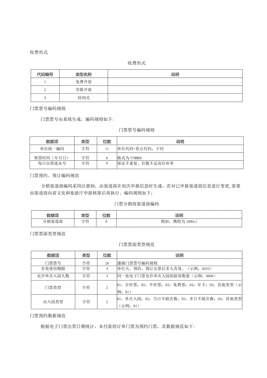 文化场馆和旅游景区电子票务系统门票编码规则、数据接口规范.docx_第2页