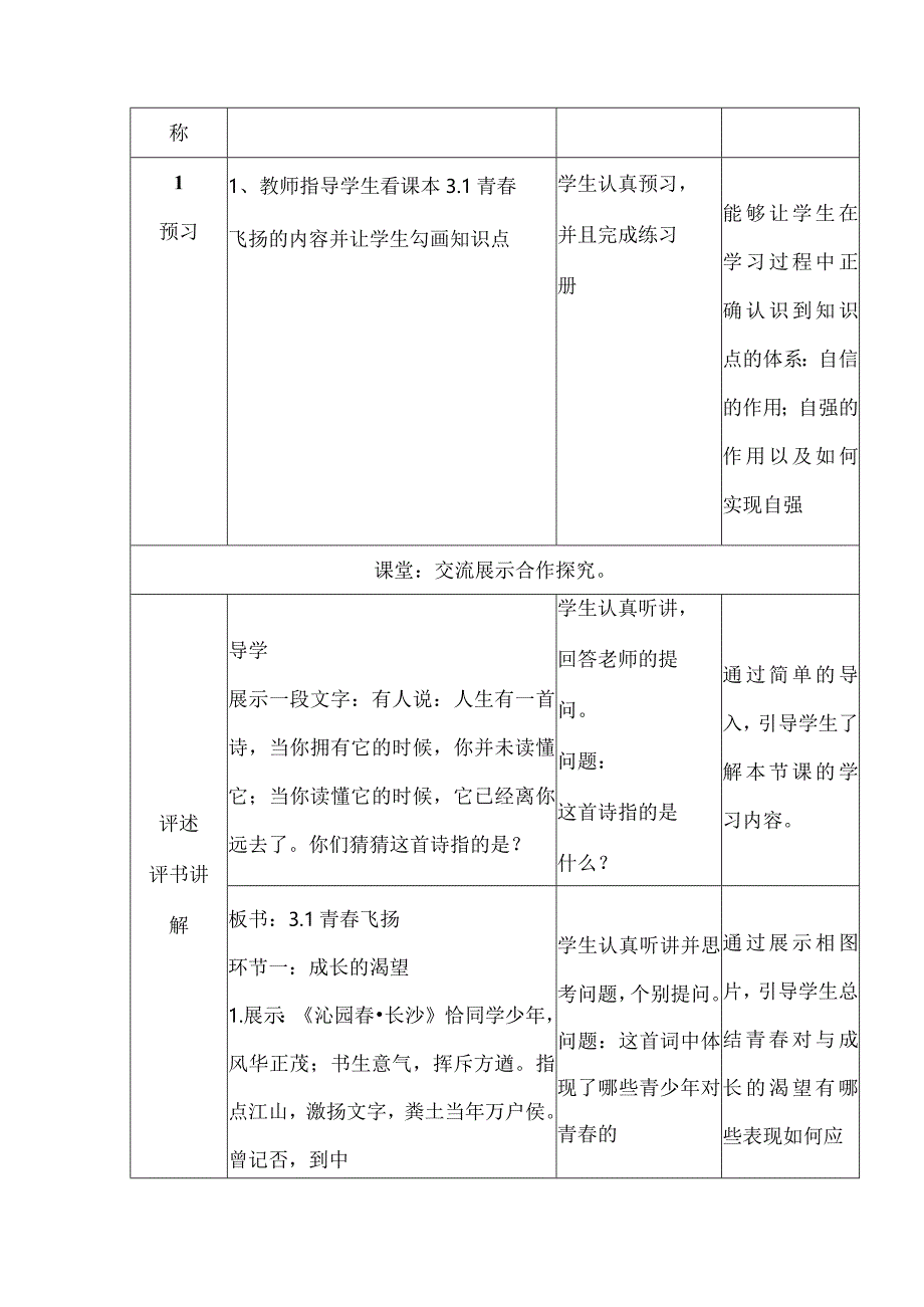 3.1青春飞扬教学设计2022-2023学年部编版道德与法治七年级下册.docx_第2页