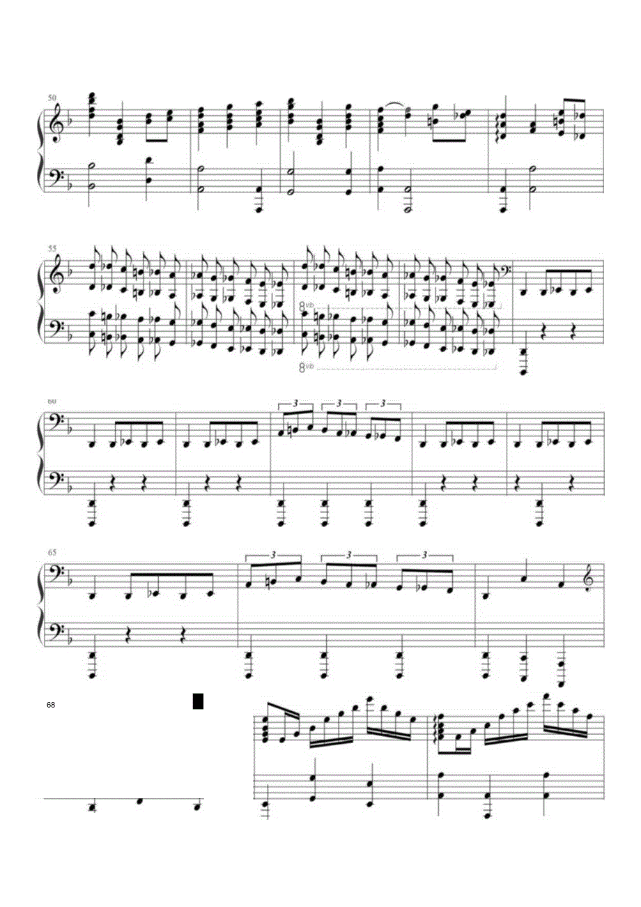 Hesapirate《加勒比海盗》精编曲谱高清钢琴谱五线谱.docx_第3页