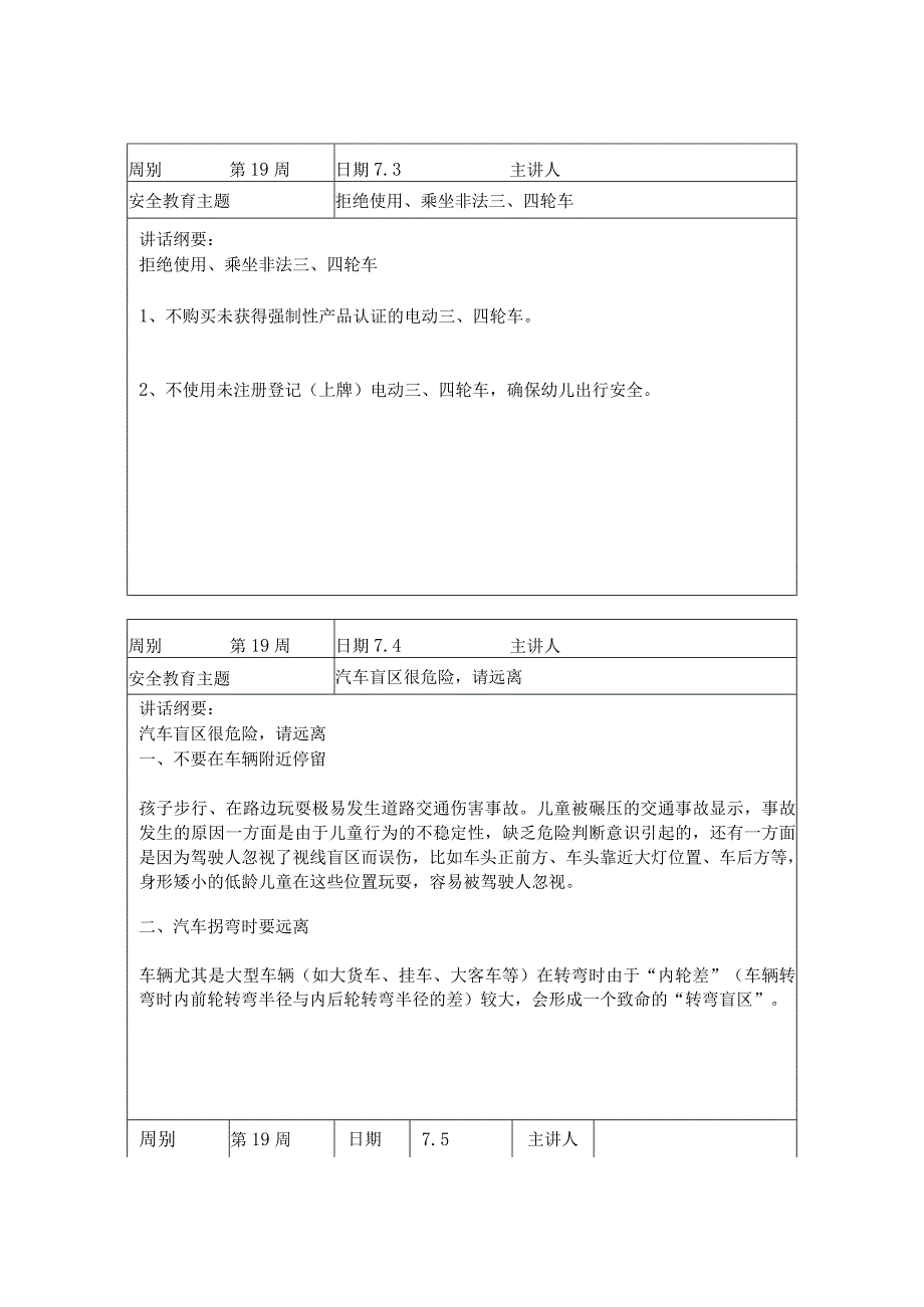 2024年春季第19周“1530”每日安全教育记录表.docx_第2页