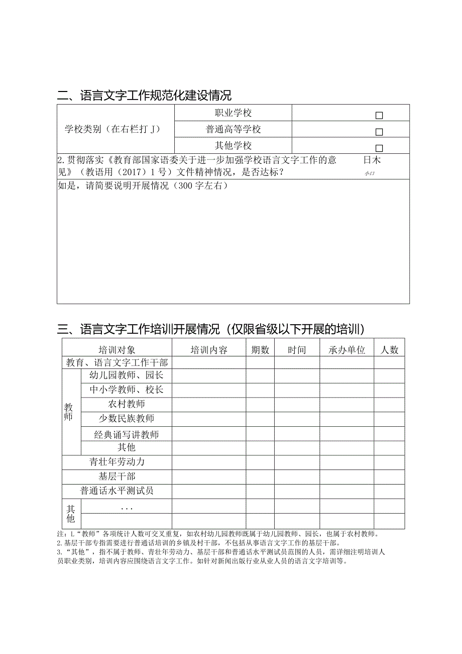 2023年高校语言文字工作统计报表.docx_第2页