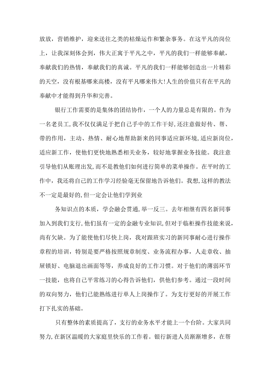 银行柜员个人工作总结报告.docx_第2页