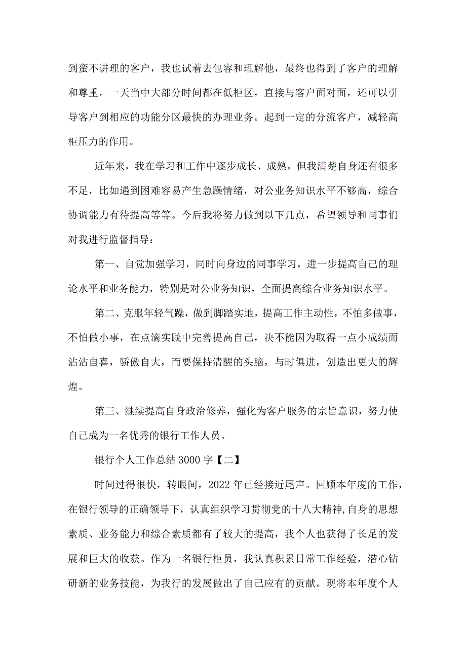 银行个人工作总结3000字.docx_第3页