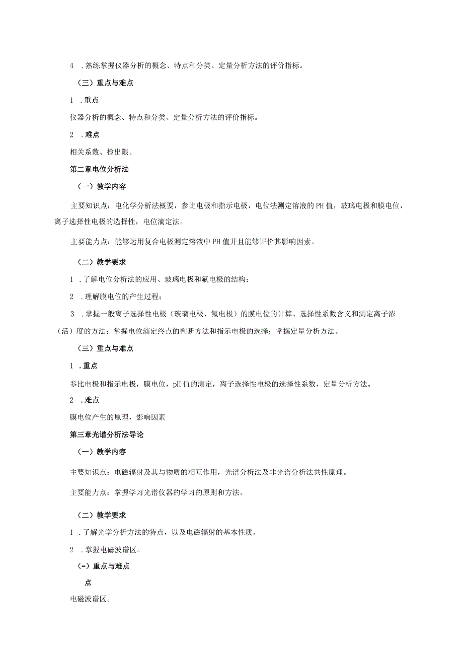 16410004仪器分析大学高校课程教学大纲.docx_第3页